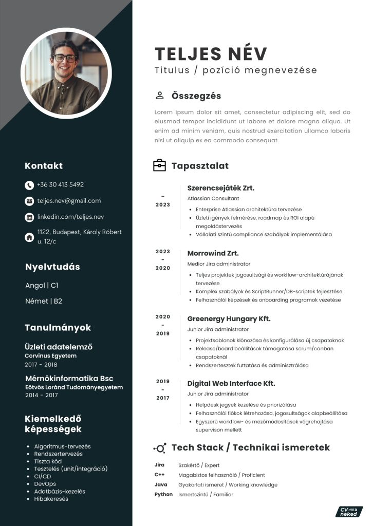 cvneked-1-oneletrajz-sablon-kronologikus-minimal