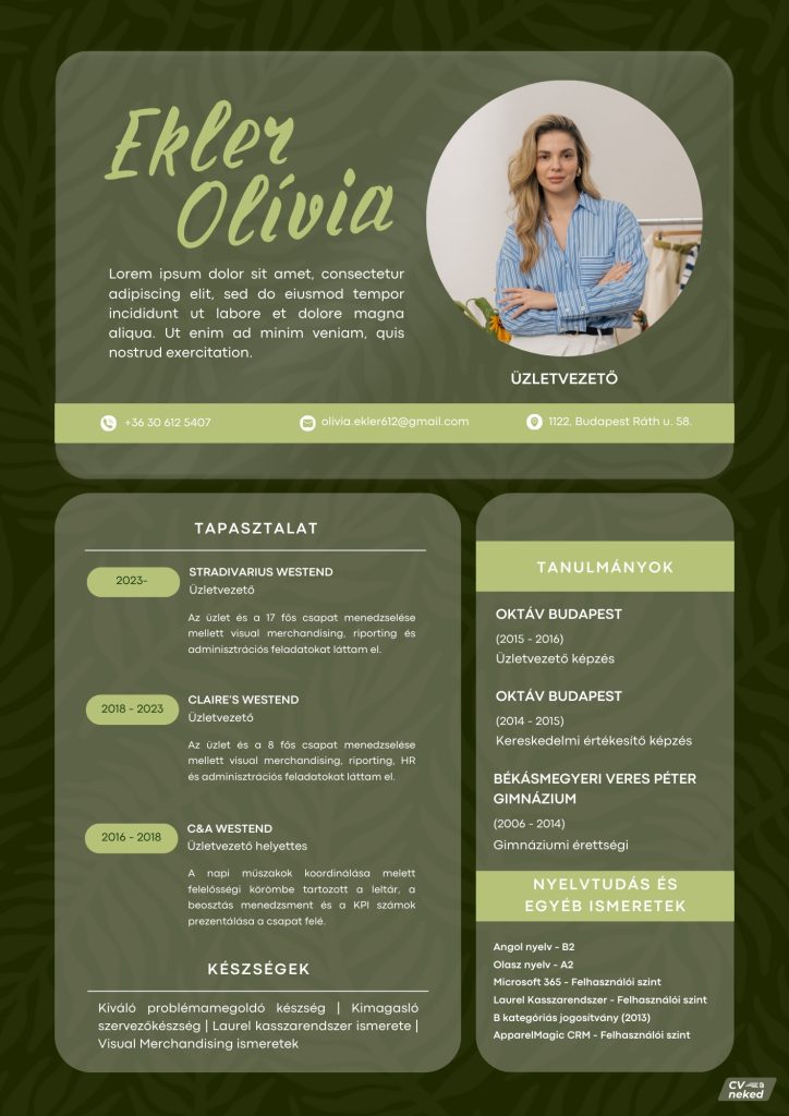 cvneked-2-oneletrajz-sablon-kronologikus-minimal-kronologikus-natura